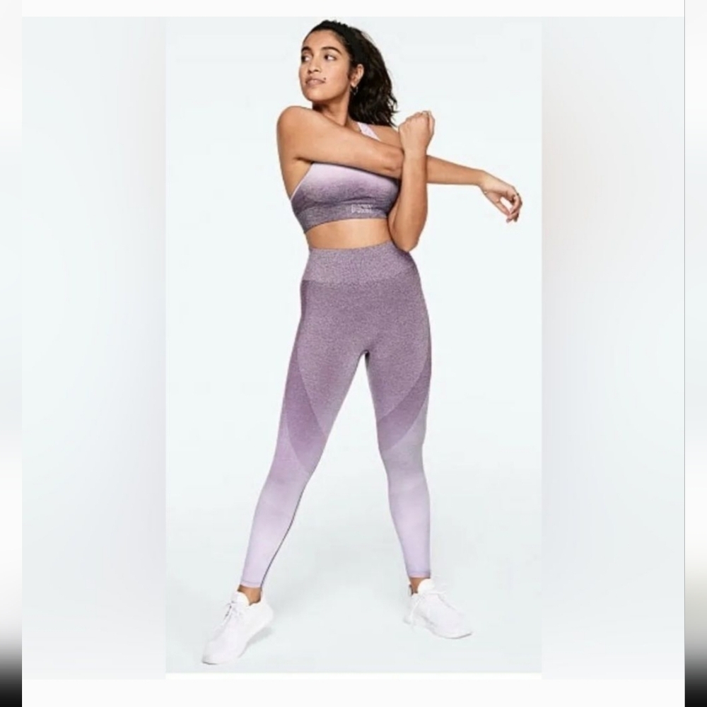 PINK Victoria's Secret Ombre Lavender To White Leggings
